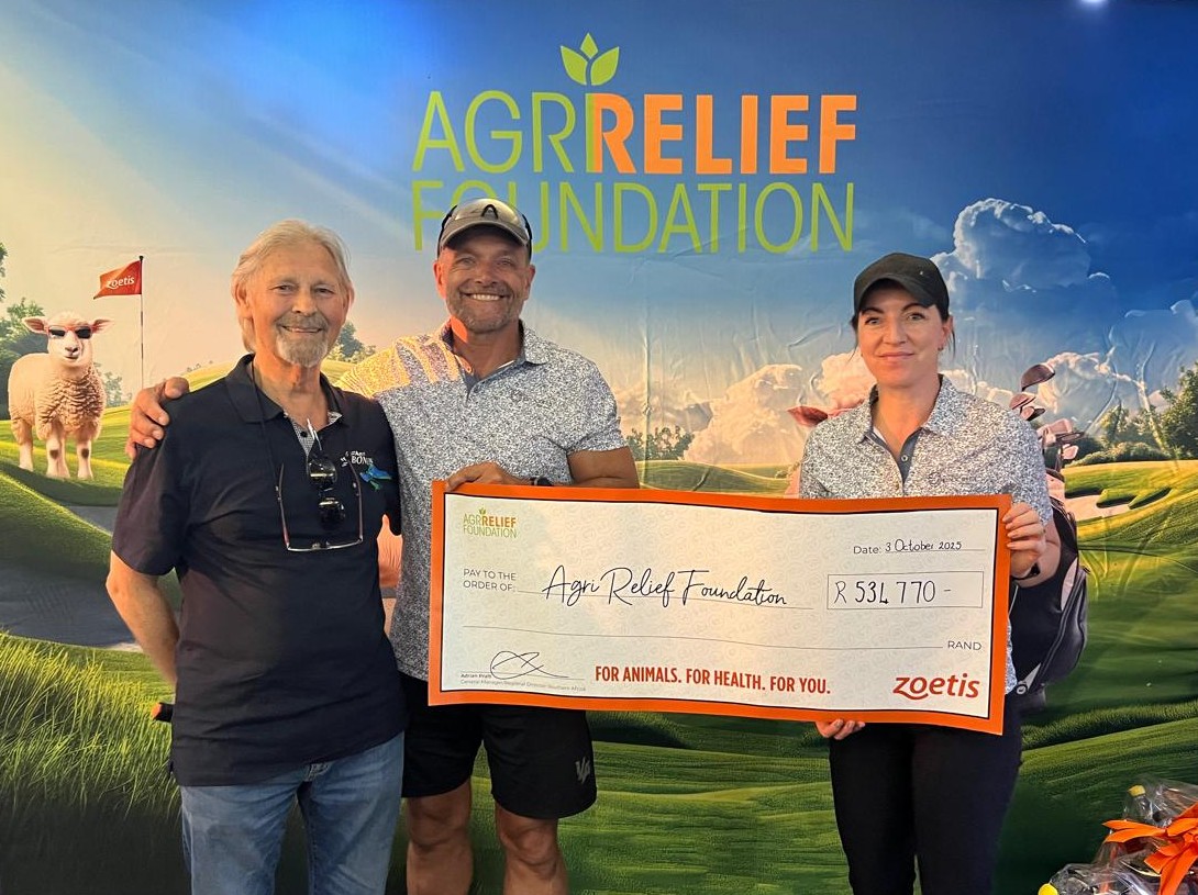 Thank you check from Zoetis for R534,770